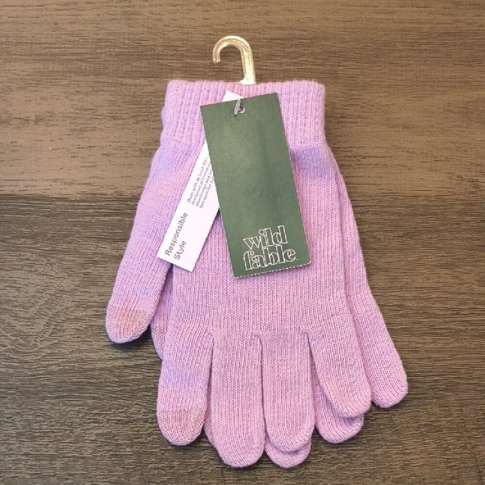 Wild Fable Light Purple Knit Gloves NWT